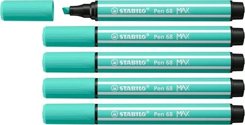STABILO Pen 68 MAX eisgrün, 5er-Pack