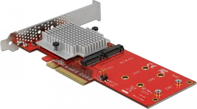 DeLOCK 2x M.2, PCIe 3.0 x8