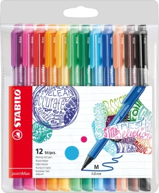 STABILO pointMax warm sortiert, 12er-Set, Kunststoffetui