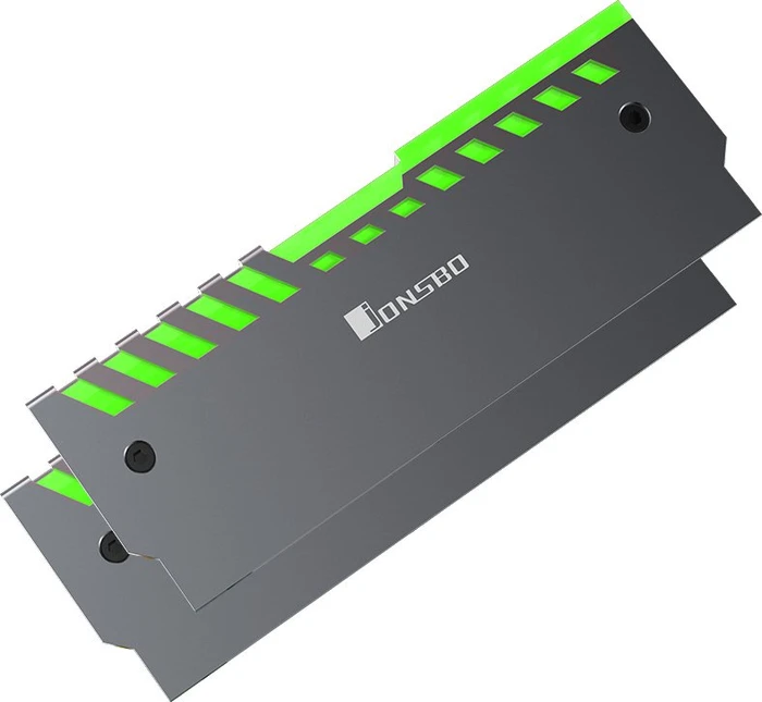 Jonsbo NC-2 RGB silber, RAM-Kühler, 2er-Pack