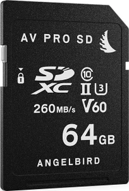 Angelbird AV PRO SD MK2 V60 R260/W140 64GB, UHS-II U3, Class 10