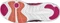 Asics Gel-Fit Vida berry/silver/melon (Damen) Vorschaubild