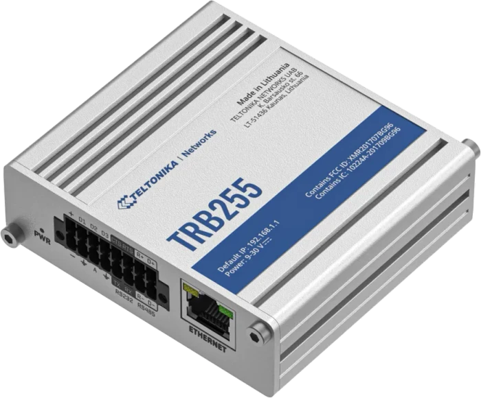Teltonika TRB255, Industrial, NB-IoT Gateway, Global, Standard package