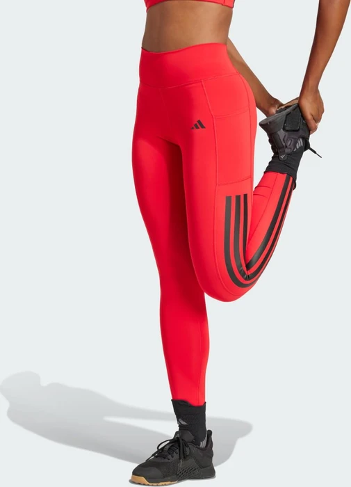 adidas Optime 3-Streifen Hose lang pure ruby (Damen)