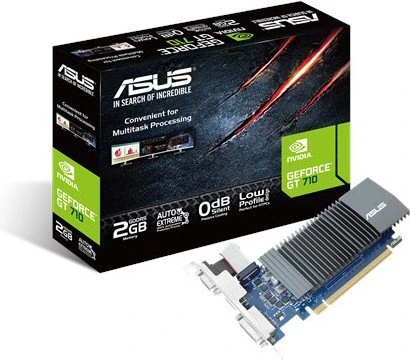 ASUS GeForce GT 710 Silent, GT710-SL-2GD5, 2GB GDDR5, VGA, DVI, HDMI