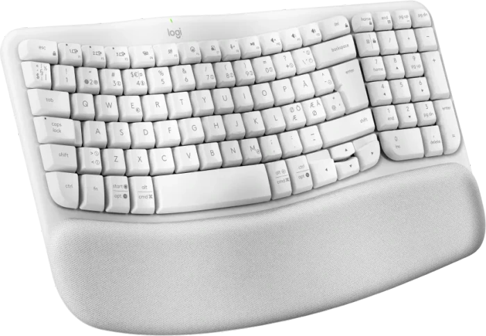 Logitech Wave Keys, Grauweiß, Logi Bolt, USB/Bluetooth, DE