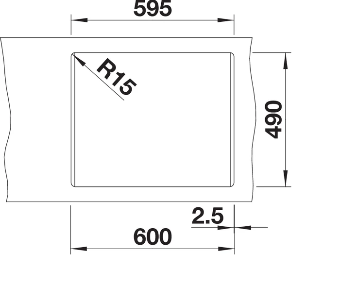 Blanco Pleon 6 Split InFino Becken links mit Ablauffernbedienung softweiß