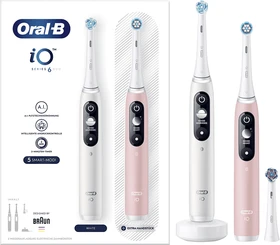 Oral-B iO Series 6 JAS22 pink/white + 2. Handstück
