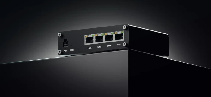 Teltonika RUTM08 Industrial Railmount Gigabit Managed Router, 4x RJ-45, passiv PoE