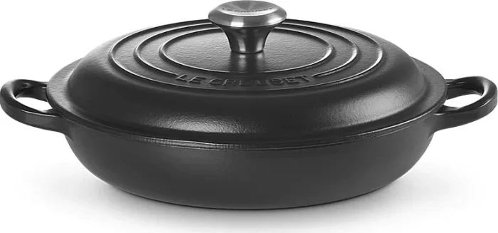 Le Creuset Gourmet-Profitopf Bräter aus Gusseisen rund 28cm 2.8l schwarz matt