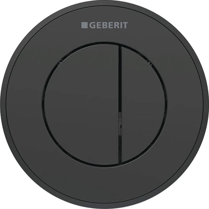 Geberit Typ 10 Fernbetätigung pneumatisch, für 2-Mengen-Spülung, UP-Drücker, schwarz