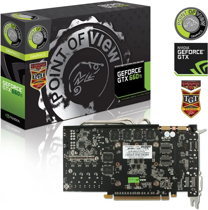 Point of View GeForce GTX 660 Ti TGT Performance Boost Dual Fan, 3GB GDDR5, 2x DVI, HDMI, DP