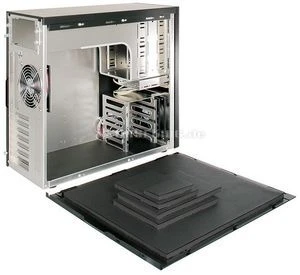 Lian Li PC-8NB schwarz, schallgedämmt