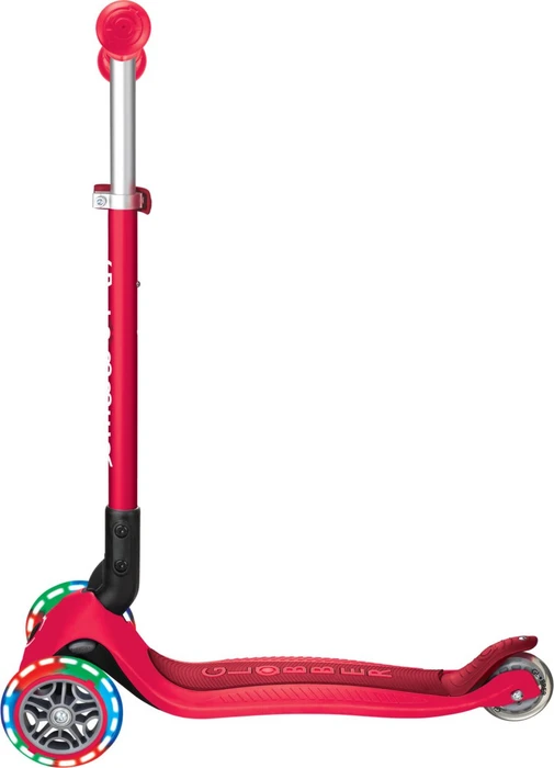Globber Primo Foldable Lights Kickboard rot