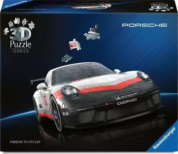 Ravensburger Puzzle 3D Puzzle Iconics Porsche 911 GT3 Cup