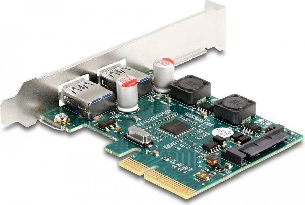 DeLOCK 2x USB-A 3.1, PCIe 3.0 x4