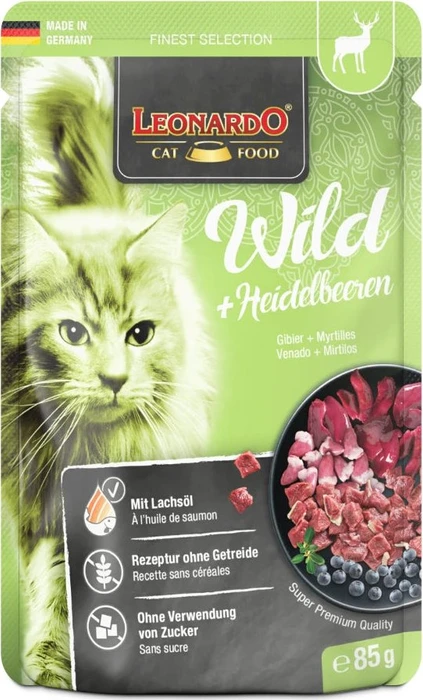 Leonardo Finest Selection, mit Wild & Heidelbeeren, 85g