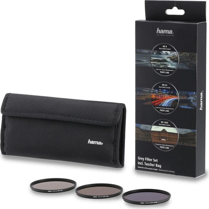 Hama Graufilter-Set ND8, ND64, ND1000 58mm