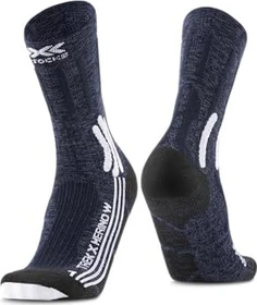 X-Bionic Trek X Merino Laufsocken midnight blue/arctic white