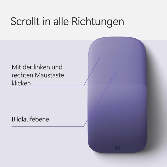 Microsoft Surface Arc Mouse, Violett, Bluetooth