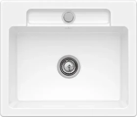 Villeroy & Boch Siluet 60 S flat flächenbündig Becken mittig mit Ablauffernbedienung weiß alpin