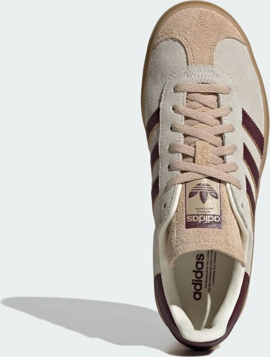 adidas Gazelle Bold cream white/maroon/magic beige (Damen)