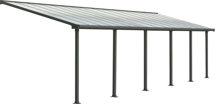 Palram Canopia Olympia Terrassenüberdachung grau