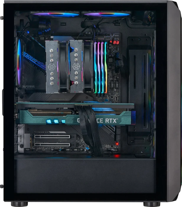 SilverStone Fara 511Z, schwarz, Glasfenster