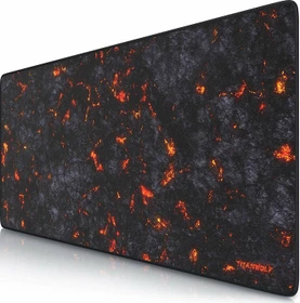 Titanwolf Lava XXL Speed Gaming-Mauspad, schwarz/rot