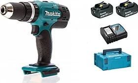Makita DHP453RFJ Akku-Schlagbohrschrauber inkl. MAKPAC + 2 Akkus 3.0Ah