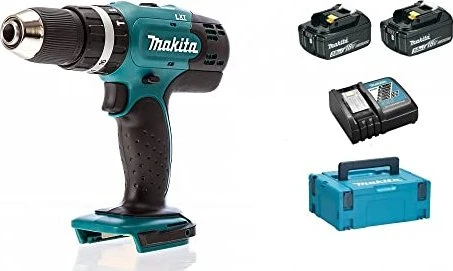 Makita DHP453RFJ Akku-Schlagbohrschrauber inkl. MAKPAC + 2 Akkus 3.0Ah