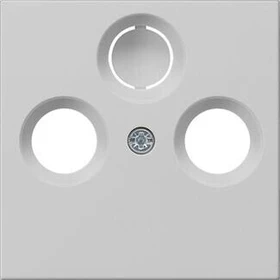 Gira System 55 Abdeckung für Koaxial-Antennensteckdose, grau matt
