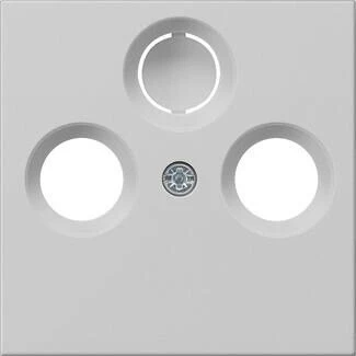 Gira System 55 Abdeckung für Koaxial-Antennensteckdose, grau matt