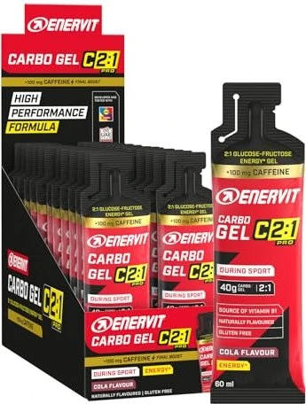 Enervit C2:1 Pro Carbo Gel Cola Caffeine 1.44l (24x 60ml)