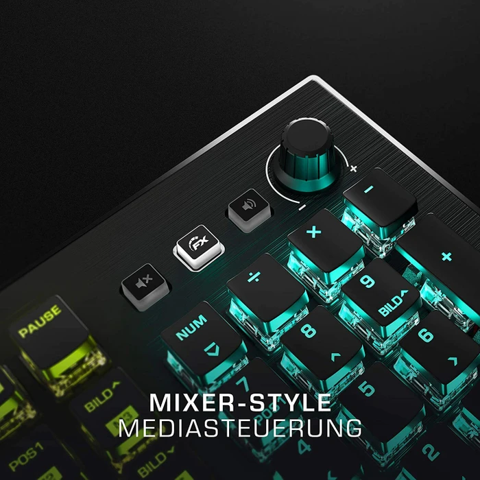 Roccat Vulcan Pro, LEDs RGB, schwarz, Titan Optical Linear, USB, DE