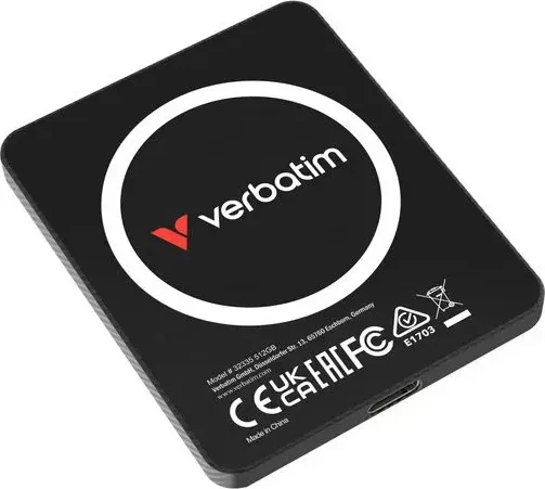 Verbatim Snapback Ultra Slim, schwarz, 512GB, USB-C 3.2
