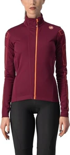 Castelli Transition Fahrradjacke bordeaux/brilliant pink (Damen)