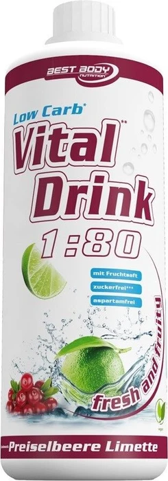 Best Body Nutrition Vital Drink Zerop Preiselbeere Limette 1l