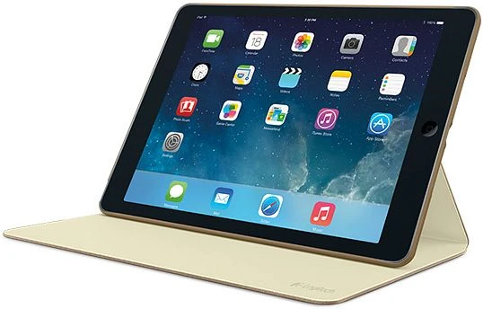 Logitech Hinge Schutzhülle mit Stand für Apple iPad Air, braun