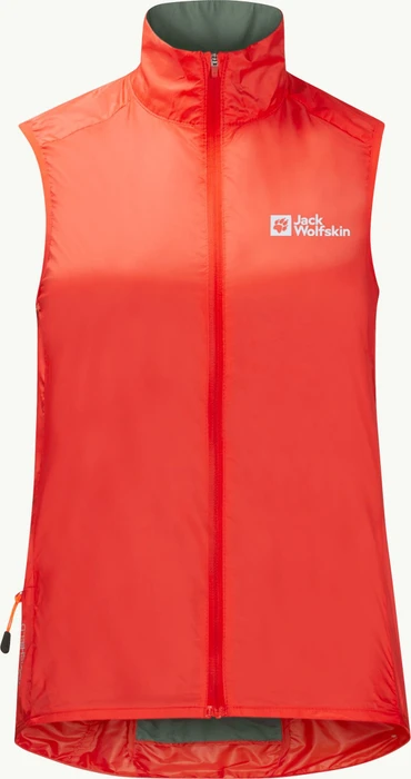 Jack Wolfskin Morobbia Wind Funktionsweste tango orange (Damen)