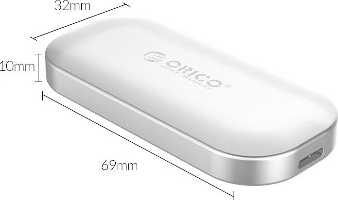Orico iMatch IV300 SSD, silber, 500GB, USB-C 3.1