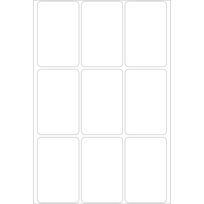 Herma Vielzwecketiketten, 34x53mm, weiß, 32 Blatt (288 Etiketten)