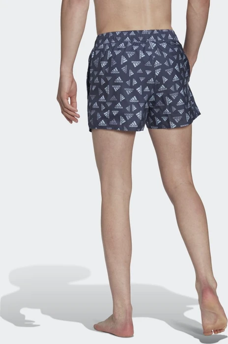 adidas Logo Print CLX Very Short Length Badeshorts shadow navy/blue dawn (Herren)