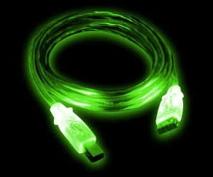 Diverse USB 2.0 LED Kabel A/B grün/grün, 1.8m/2m