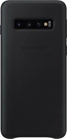 Samsung Leather Cover für Galaxy S10 schwarz