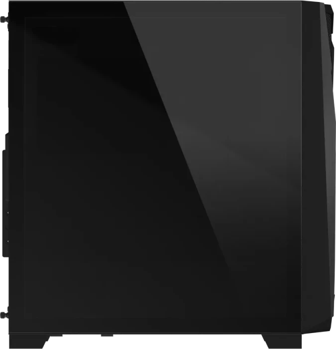 GIGABYTE C301 Glass Black, schwarz, Glasfenster