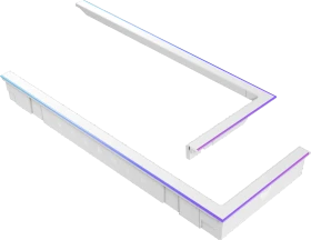 ASUS TUF GAMING GT502 Horizon ARGB Lighting Kit für ASUS TUF Gaming GT502 Horizon, White