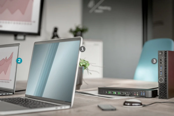 Digitus 4K 60Hz DisplayPort/USB KVM-Switch, 4-port