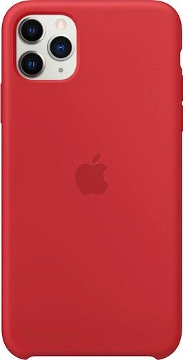 Apple Silikon Case für iPhone 11 Pro Max rot
