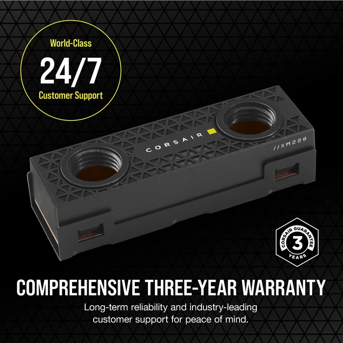 Corsair Hydro X Series XM2 M.2 SSD Water Block - Black